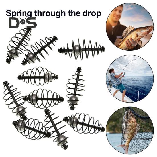 Кормушка для ловли карпа с грузилом, пружинная катушка, встроенная кормушка для метода, метатель приманки, держатель для приманки для карпа, корзина для клетки, рыболовные принадлежности