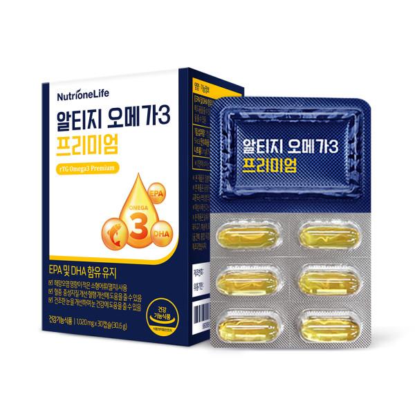 Nutrione Jung Woo-sung Altige Omega 3 Premium 30 Capsules, 1 Pack