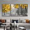 Abstract Art Wall Poster Gold Tree Leaf Canvas Painting Nordic Plant Print Mural Home Decor Living Room Wall Painting Pictures