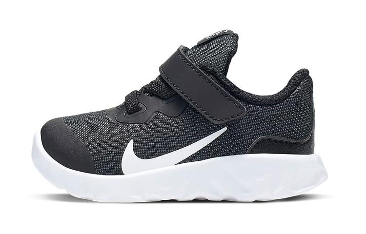 Nike Исследуйте Strada Нескользящие Легкие Амортизирующие Низкие Беговые Кроссовки Черные Для Младенцев И Малышей CD9021-002