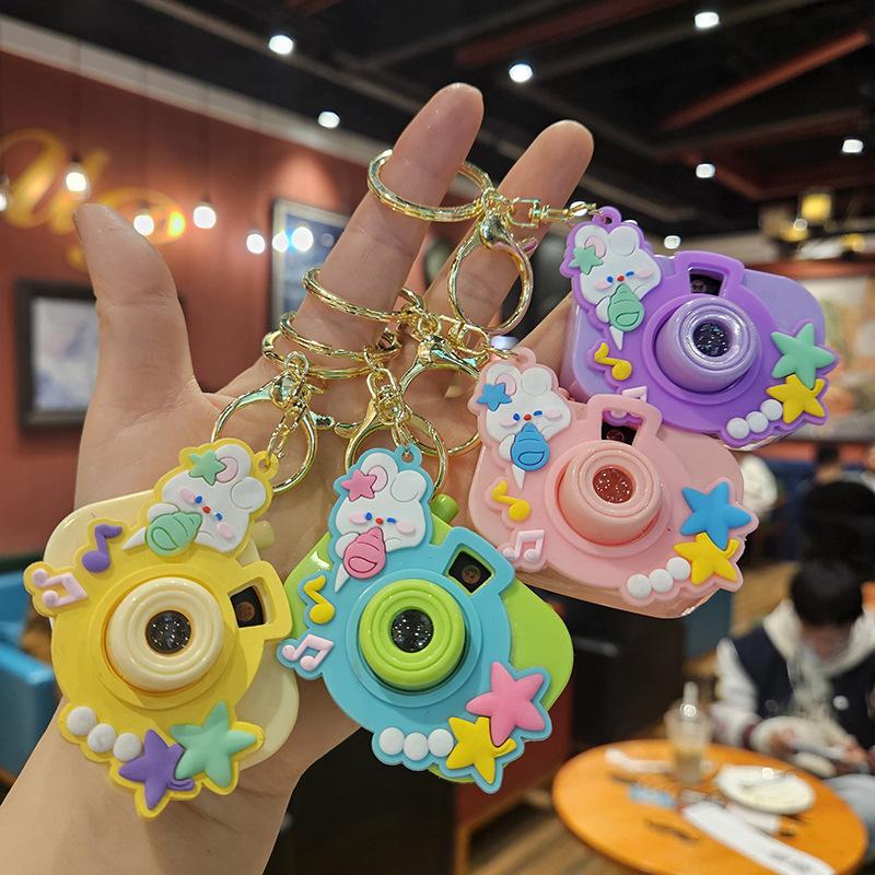Милая мини-проекционная камера, мультяшный светящийся проекционный свет, женская сумка, брелок-подвеска