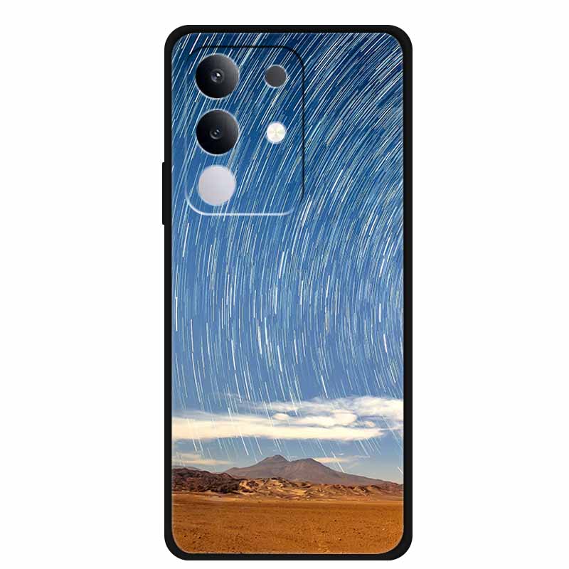 For vivo T4x Cover Silicone TPU Phone Case Funda for vivo T4x 5G V2437 Black Back Bumper Soft Protector Cartoon Anime Cute Capa