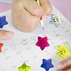 500pcs/roll Office Stationery Colorful Glitter Star Stickers Teacher Encouragement Supply  Praise
