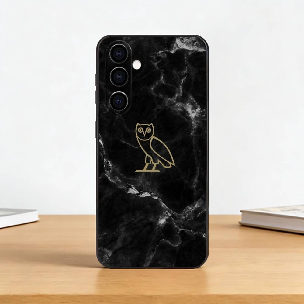 D-Drake OvO O-OWL Чехол для телефона Черный Силиконовый Мягкий Для Samsung Galaxy A73,A72,A71,A70,A53,A52,A51