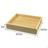 Wood Bread Board Bakery Cake Tray Cutting Removable Crumb Catcher with Holder Breakfast