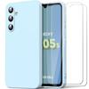 Protective Case - BOOLING - for Samsung Galaxy A05s - Soft Silicone - Sky Blue - Anti-Scratch
