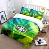 Brazil Football CBF Bedding Set Bedding Duvet Cover Set Duvet Cover Pillowcases Home Decor (1 * Duvet Cover 2 * Pillowcases, without duvet insert)