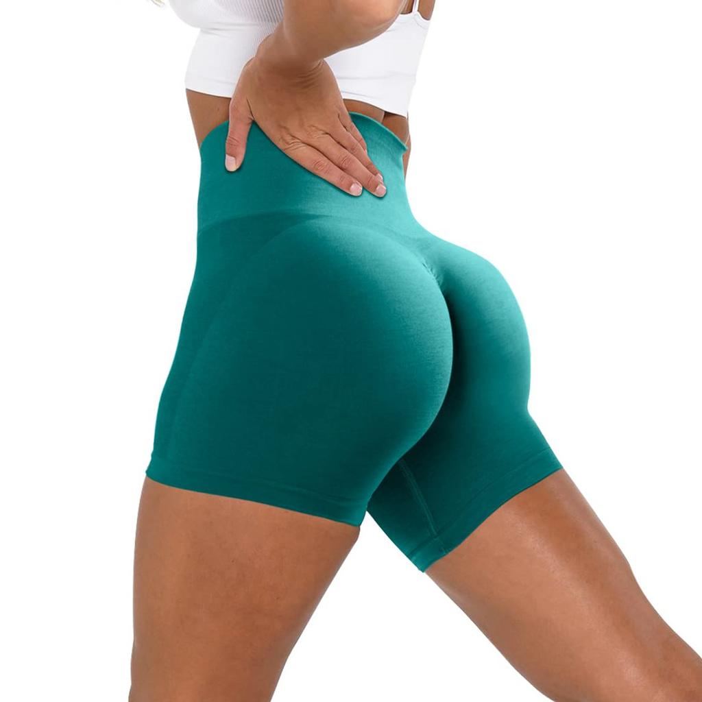 Workout Butt Lifting Shorts For Women High Waisted Seamless Gym Yoga Booty Shorts
