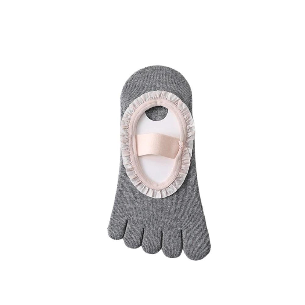 Soft Five Toes Pilates Sock Elastic Boat Socks Breathable Low-Ankle Socks Exercise