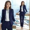 Women's High-End Formal Suit for Autumn/Spring - Elegant Workwear for Beauty Salon & Jewelry Store