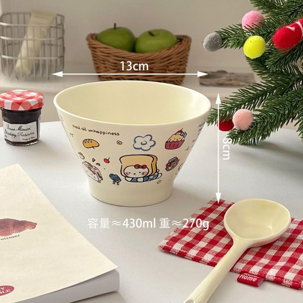 Мультяшная миска для собаки-яблока, Высокоэстетичная керамическая бытовая японская миска для риса, Миска для овсянки и фруктового салата, Изысканное украшение для кухни
