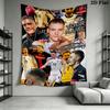 Custom Name SC Freiburg Wall Tapestry Aesthetic Wall Hanging Printed Fabric Blanket Decorative Tapestries for Bedroom Living Room Home Decor