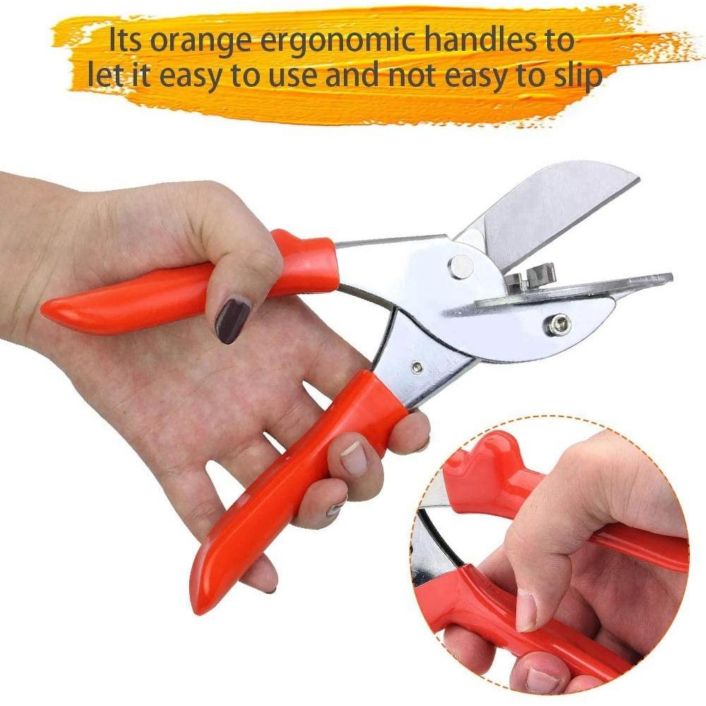 Miter Cutter 45 to 135 Degree Multi Angle Miter Shear Cutter Soft Wood Cutter Adjustable Trunking Miter Trim Cutter Cutting Hand Tool for Cutting Mold