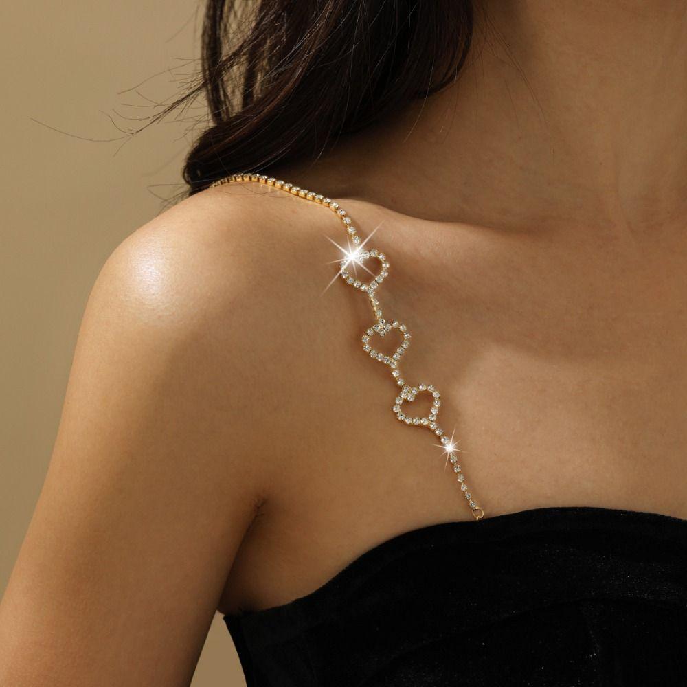 Removable Shoulder Straps Crystal Shoulder Belts Creative Bra Straps  for Women