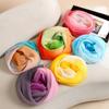 Summer Fashion Versatile Rainbow Gradient Scarf Light and Breathable High-end Multifunctional Women's Pleated Scarf