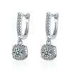 Earrings, Ear Buckles, Women'S Personality Diamond-Encrusted Short Earrings, Hollow Zircon Earrings.