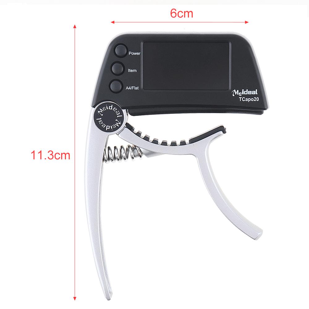 Гитарный каподастр Meideal TCapo20 со светодиодным экраном 1,6 дюйма + высокая чувствительность и точность