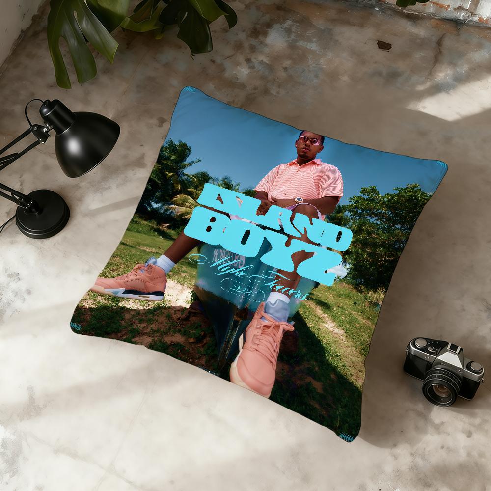 M-Myke Towers ISLAND BOYZ cushion cover Home Office Convenient Nordic Simplicity Hit With Zipper Cushion Cover