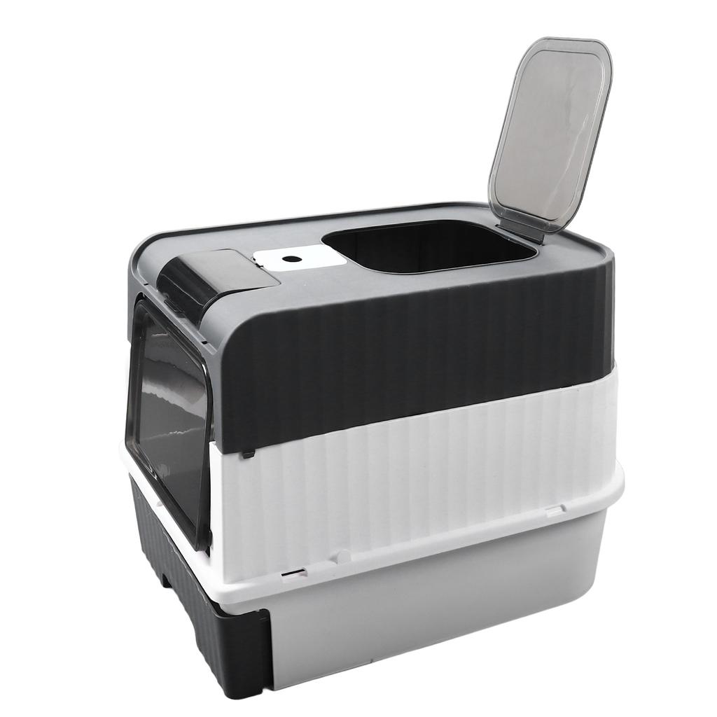 Закрытый кошачий лоток Большое пространство Защита от грязи Удаление запаха Дизайн с выдвижным ящиком Портативный кошачий лоток для помещения