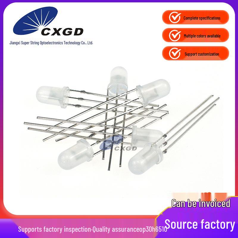 5mm Red/Green, Dual Cathode/Anode, Foggy/Transparent Red/Blue/Green/Yellow LED Diode