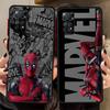Чехол для телефона Funda для Xiaomi Redmi Note 14 10 A4 14C 13C 11 12 9S 13 Pro Plus Marvel Deadpool