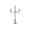 Candle Holder - Silver - Aluminum - 30 X 12 X 46 Cm - Contemporary Design