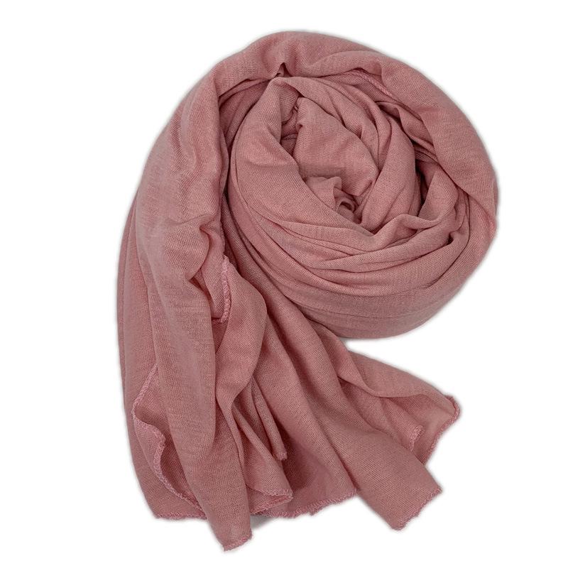 Женский однотонный хлопковый трикотажный шарф с пузырьками, хиджаб, однотонная повязка на голову, платки, женские мусульманские хиджабы, магазин