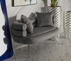 Sofa Silvery Plus With Cushions  Cm 133X68X69