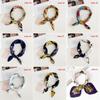 Gifts Women Small Vintage Square Scarf Silk Feel Satin Head Neck Hair Tie Band