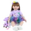 BZDOLL 60 см мягкая тканевая силиконовая кукла Reborn для малышей, принцесса для девочек, 24 дюйма, как настоящий ребенок, игровой домик, игрушка