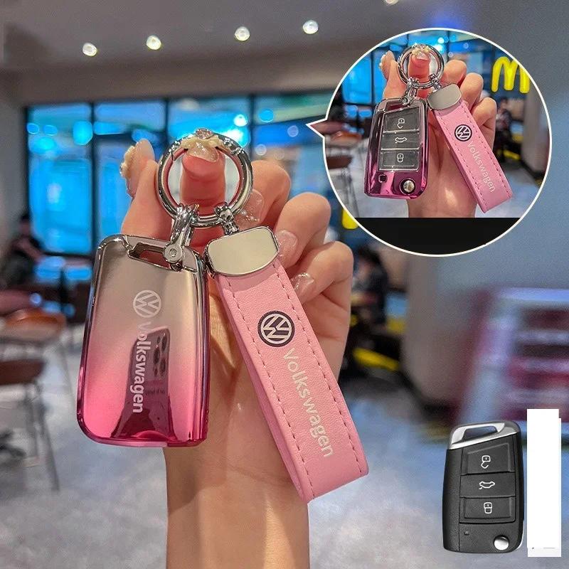 For VOLKSWAGEN TPU Car Remote Key Case Cover Protector Holder Shell For VW Volkswagen Tiguan MK1 MK2 Magotan Passat B5 B8 Polo G