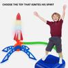 Творческая вспышка ракета Детская пусковая установка для улицы Педальный насос Игрушки Спортивный детский подарок Воздушная ракета 1 комплект Интерактивные игрушки