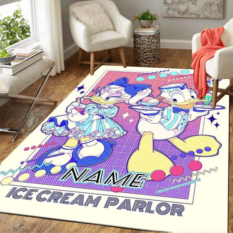 Custom 1Pc Daisy Duck Daisy Day Rug Office Carpet Indoor Outdoor Entrance Doormat Nonslip Soft And Comfortable Living Room D91630