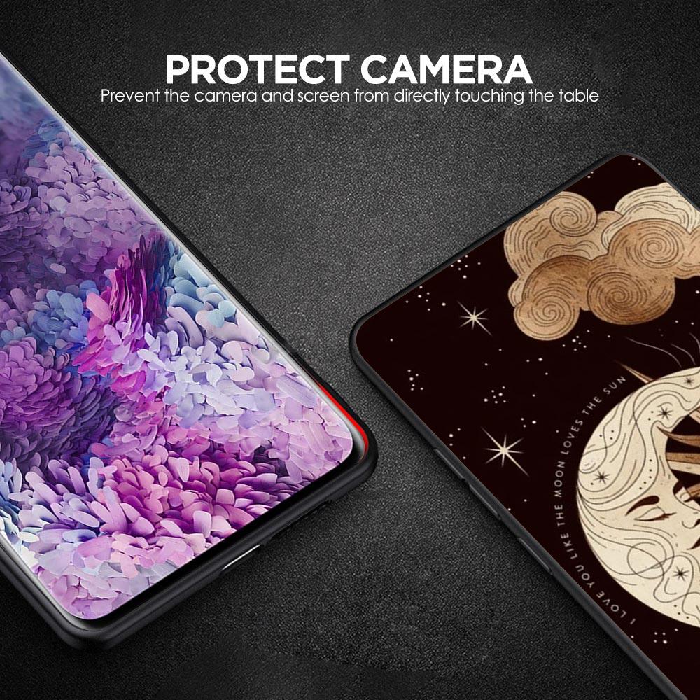 Чехол для телефона Луна Солнце для Samsung Galaxy A17 A07 A55 A35 A25 A15 A05s A33 5G A31 A23 A21s A13 A41 A73 A53 A51 A71 A03s S10