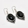 Ювелирные серьги ручной работы с черным ониксом, посеребренные 925 пробы, 1,70 дюйма