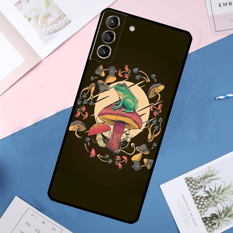 Коттеджкор Лягушка Эстетика Чехол Для Samsung Galaxy S25 Ultra S21 S22 S24 S23 Ultra S9 S10 Plus S21 FE S25 FE Задняя Крышка