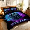 Custom Doctor Who Bedding Quilt Set Quilt Cover Pillowcase Home Decoration Birthday Gift (1 * duvet cover + 2 * pillowcase, without core)