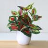 Artificial Plant Vibrant Realistic Fake Leaf Exquisite Workmanship Simulation Green Plant for Home Decoration