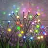 10/8/6 LED Solar Firefly Light Outdoor Waterproof Wedding Party Ornament Garden Lawn Paths Decoration Solar Garland Lights