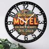 25cm Circular Iron Wall Clock with a Superhero Emblem/Logo Shape