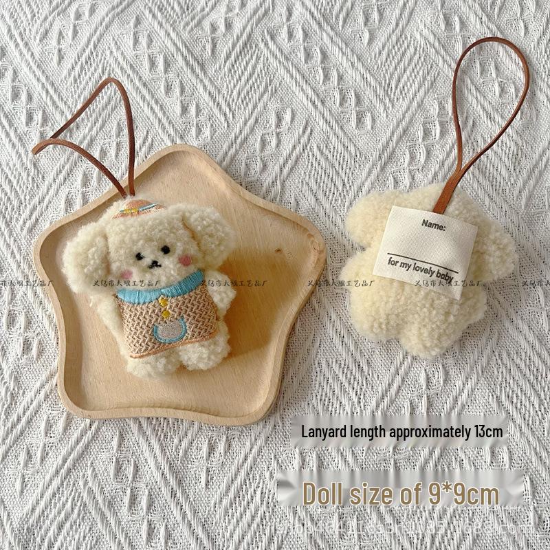 Adorable Miu-style Rabbit & Bear Bag Charm: Cute Girly Decoration & Creative Student Gift