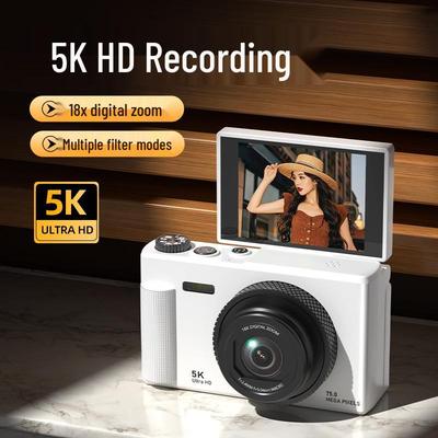 5K HD беззеркальная камера с откидным экраном для студентов и влогеров