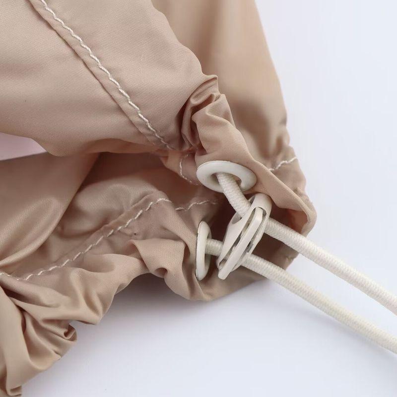 Kaslead New Women clothes Western Style Fashion Contrast Color Trim Outerwear Trousers 8073037 8073137