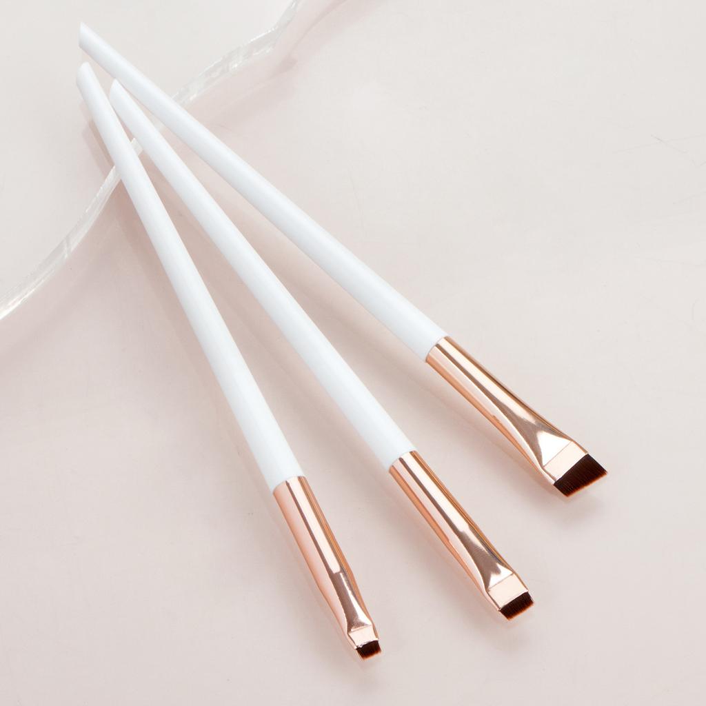 3Pcs/Set Eye Makeup Brushes Eyeshadow Brush Kit Soft Fiber Eyeliner Eyebrow Makeup Tool