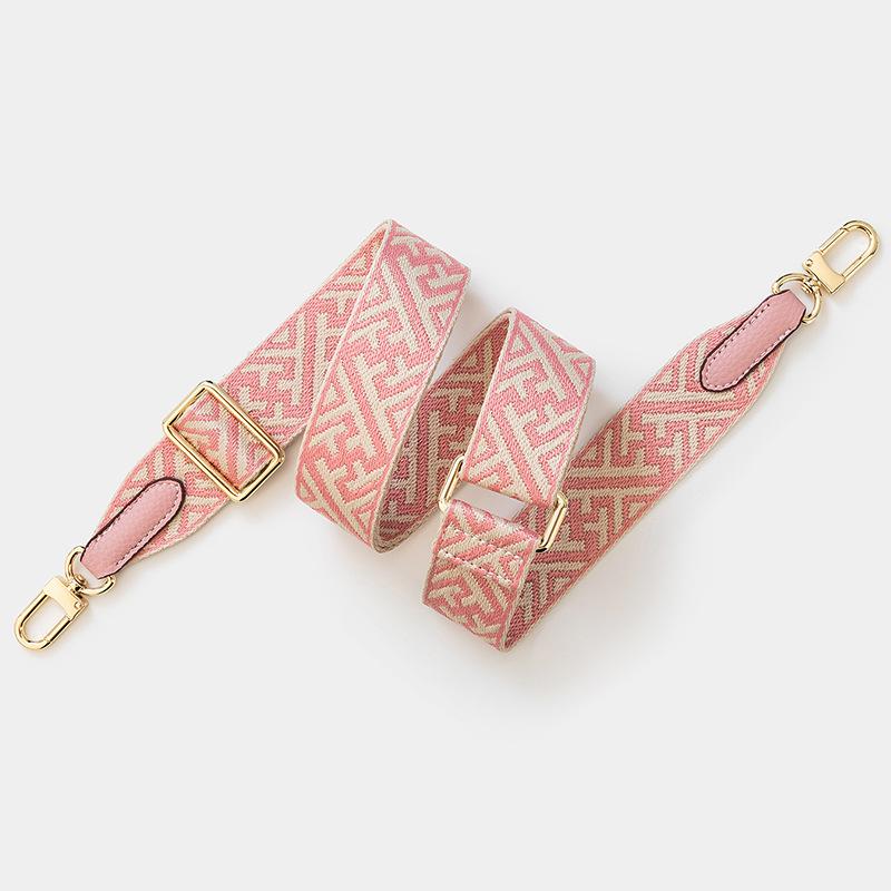 Snowflake Pattern Adjustable Wide Shoulder Strap Crossbody Handbag Strap in European and American Style