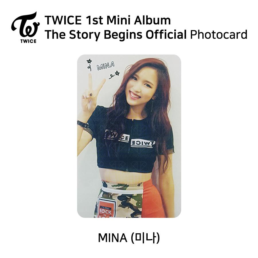 Twice 1-й мини-альбом The Story Begins Официальная фотокарточка RED WHITE Версия KPOP
