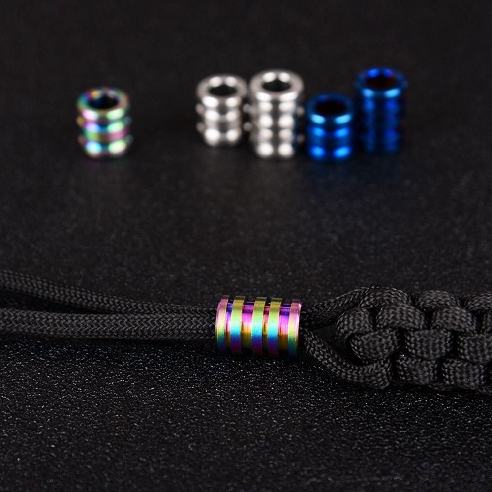 Tools Outdoor Accessories Ropes Lanyard TC4 Knife Beads Camping EDC Gadgets Paracord Rope Pendant