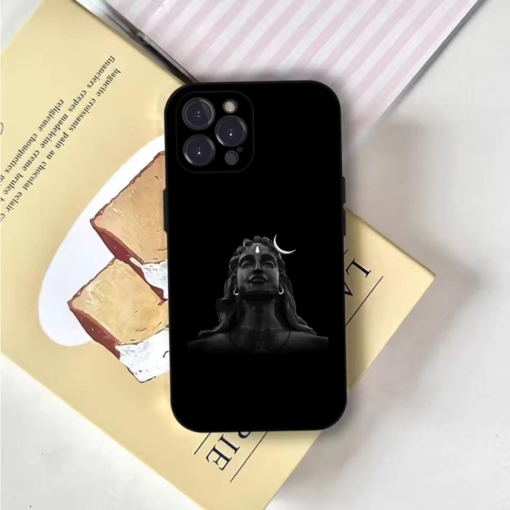 Чехол для телефона Lord Shiva Mahadev Of India для iPhone 16,15,14,13,12,11,Pro,X,XS,Max,XR,Plus,Mini Мягкий черный чехол