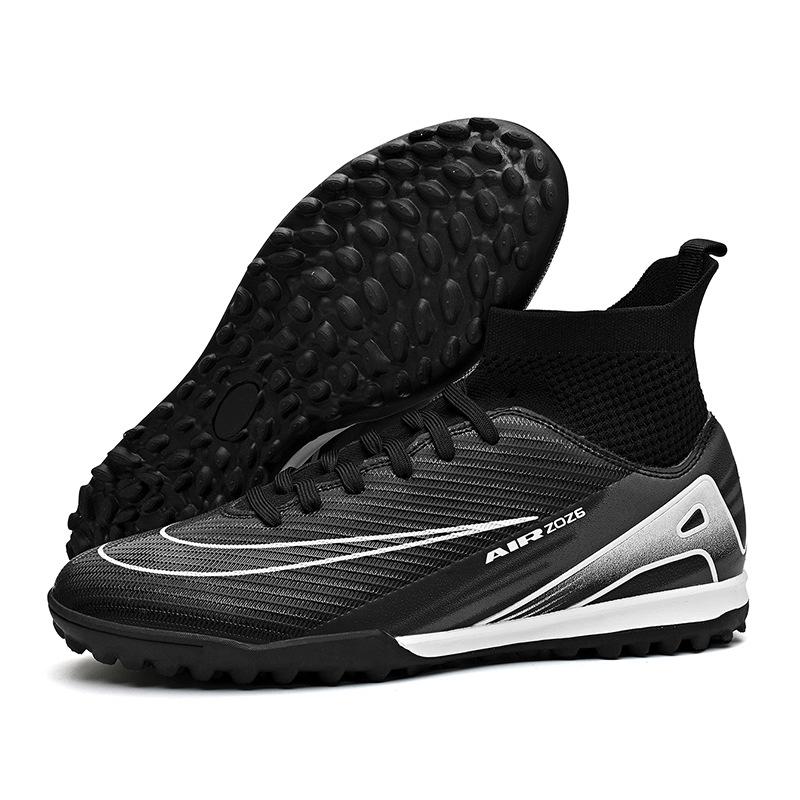 Новые Высокие Футбольные Бутсы Tf Шипы для Искусственного Газона Ag Шипы Кожаные Тренировочные Бутсы для Мужчин и Женщин