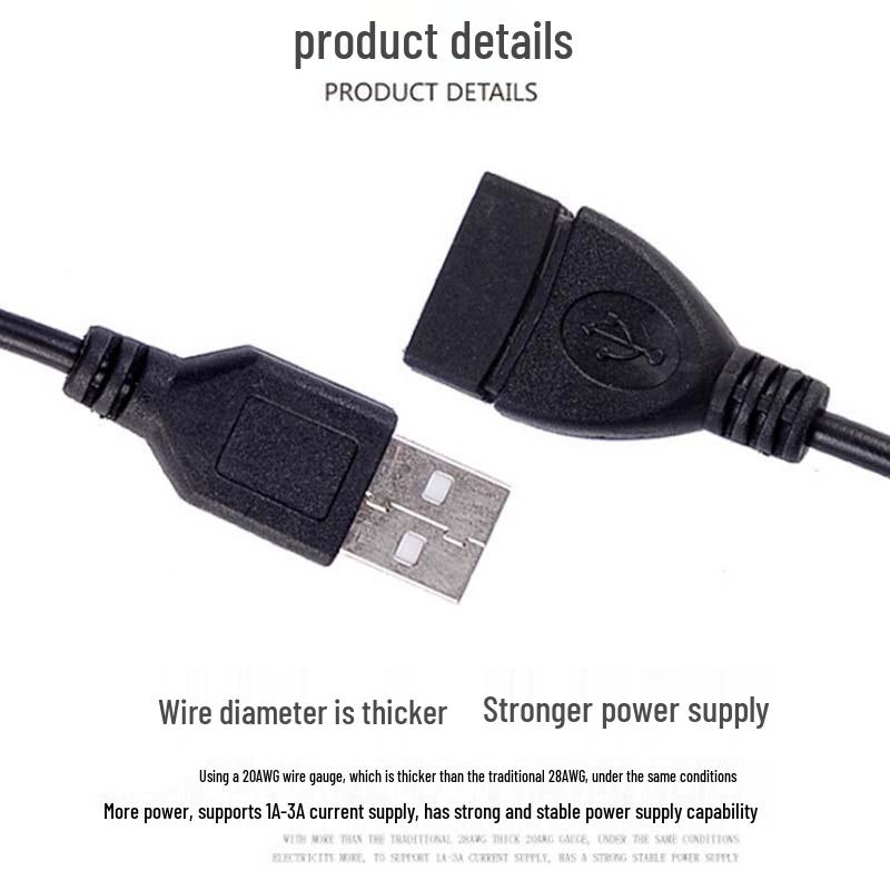 Удлинительный кабель USB - Папа к маме, длиной 1,5 м с оригинальными аксессуарами и застежкой